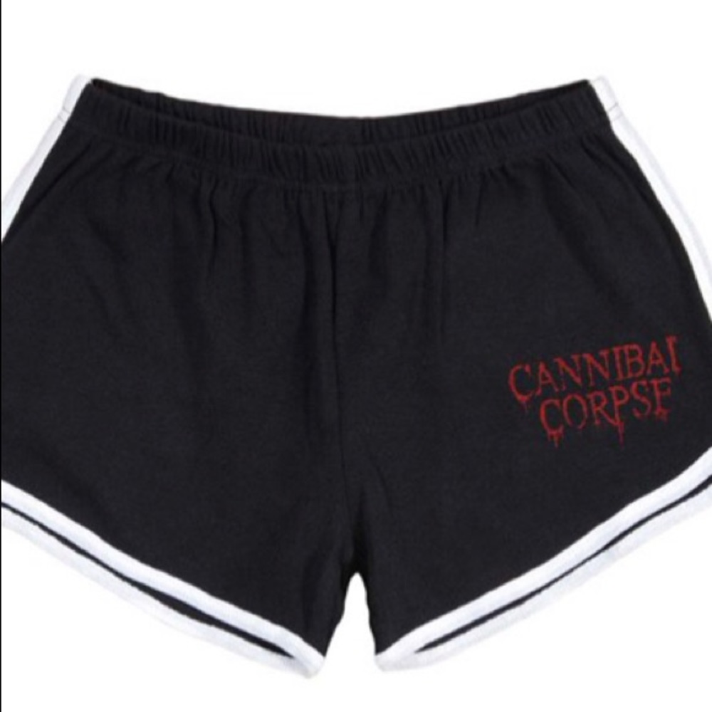 Cannibal corpse death metal booty shorts ISO!!!!!